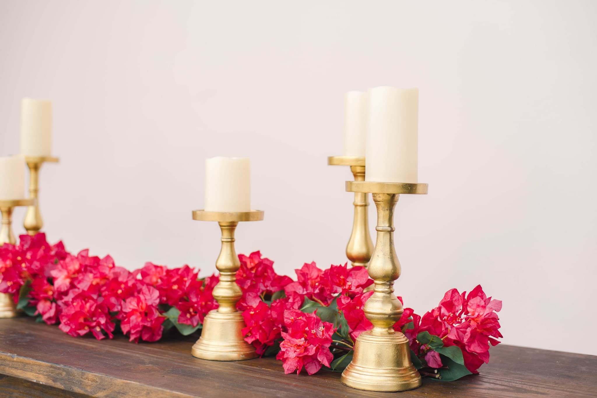 Picture of Premium Gold Candle Set of 3
