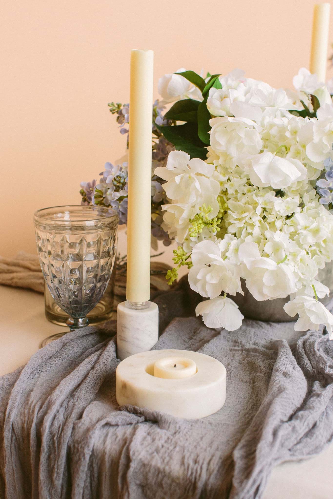 Picture of Marble Flat Votive Holder	