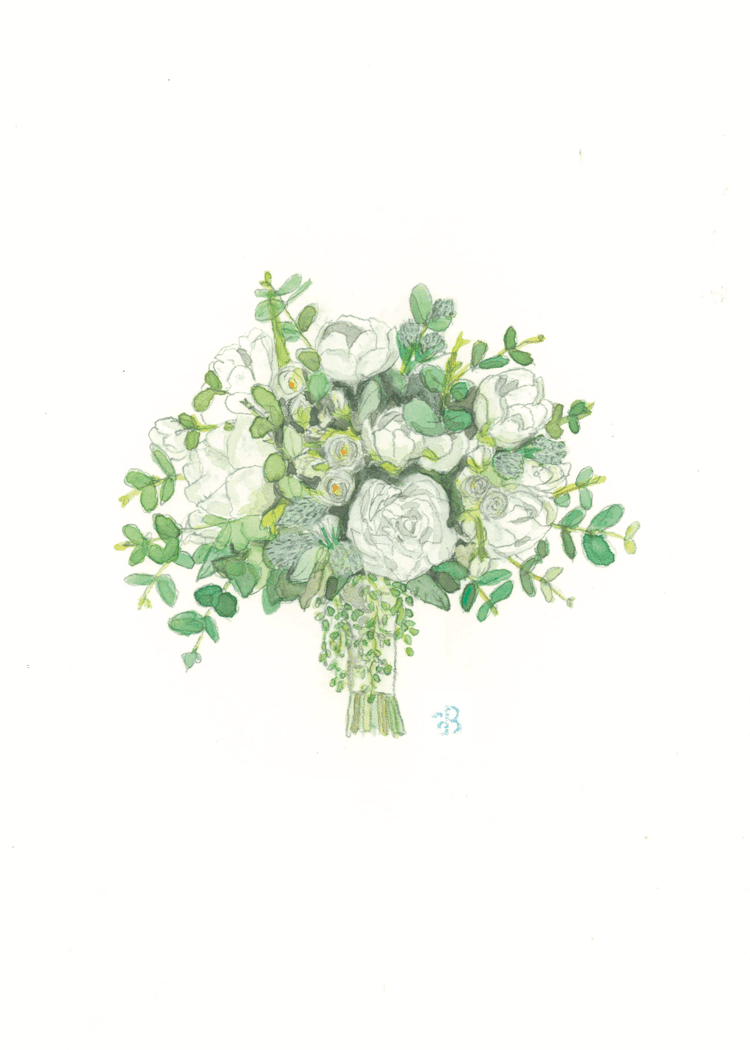 Picture of Jane Round Watercolor Print