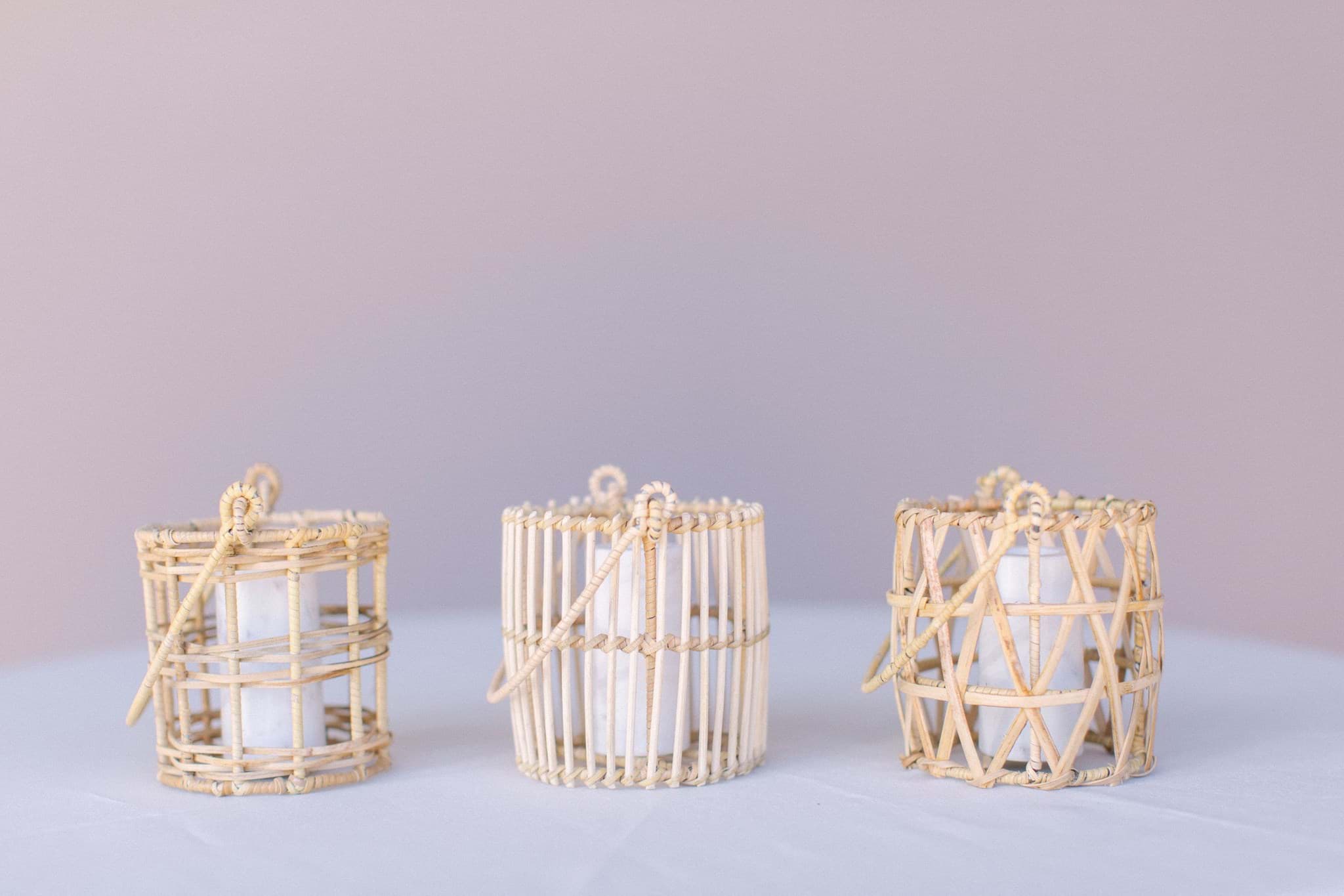 Picture of Cane Lanterns Set of 3 (Small)