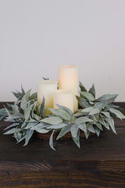 Picture of Frosted Leaf Wreath