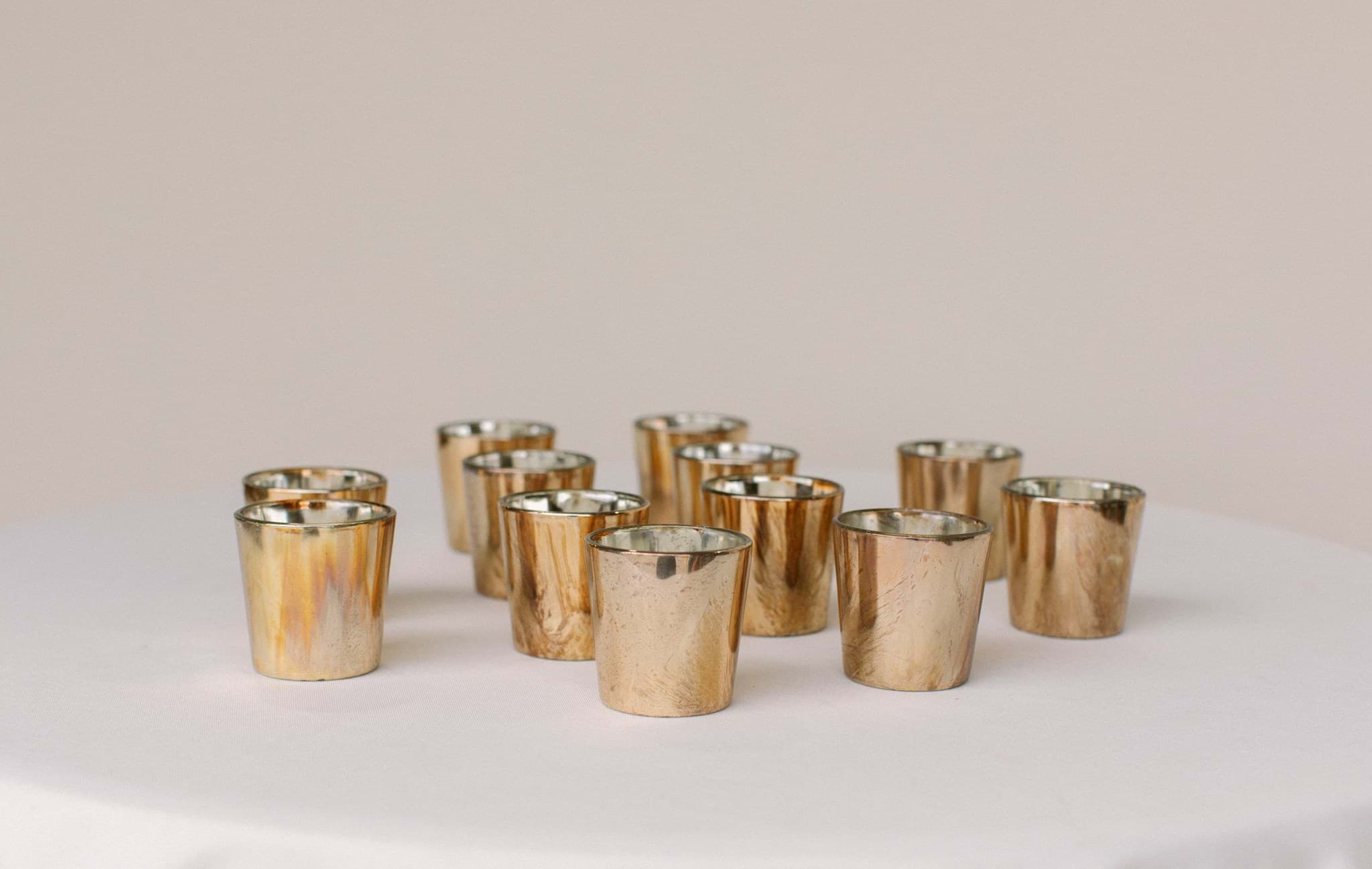 Picture of Copper Glass Votives (Set of 12)