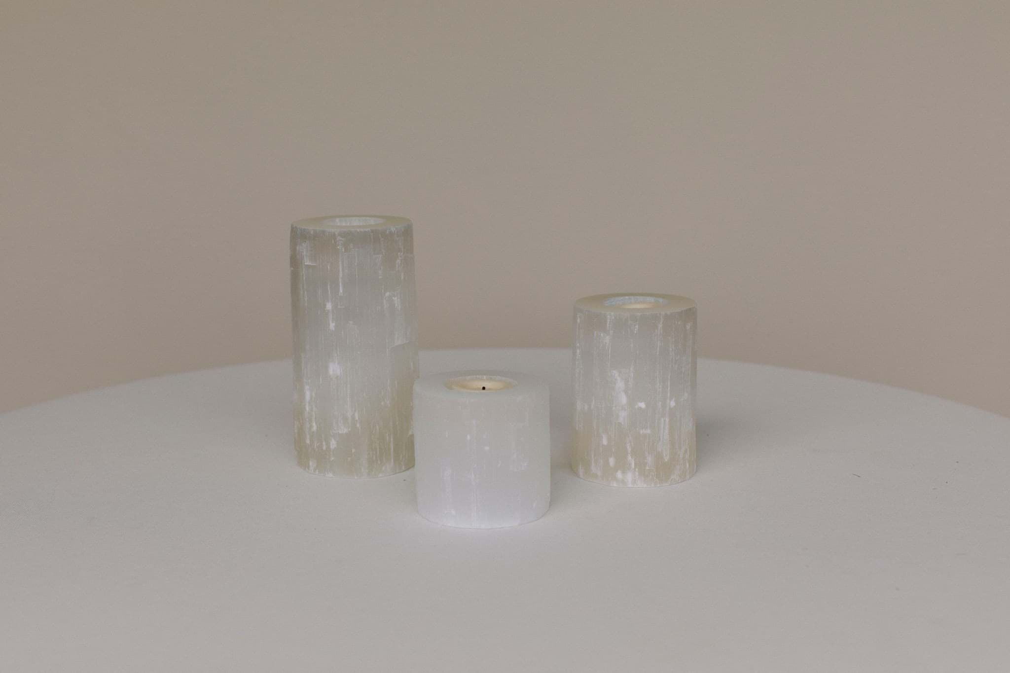 Picture of Selenite Votive Holders (Set of 3)