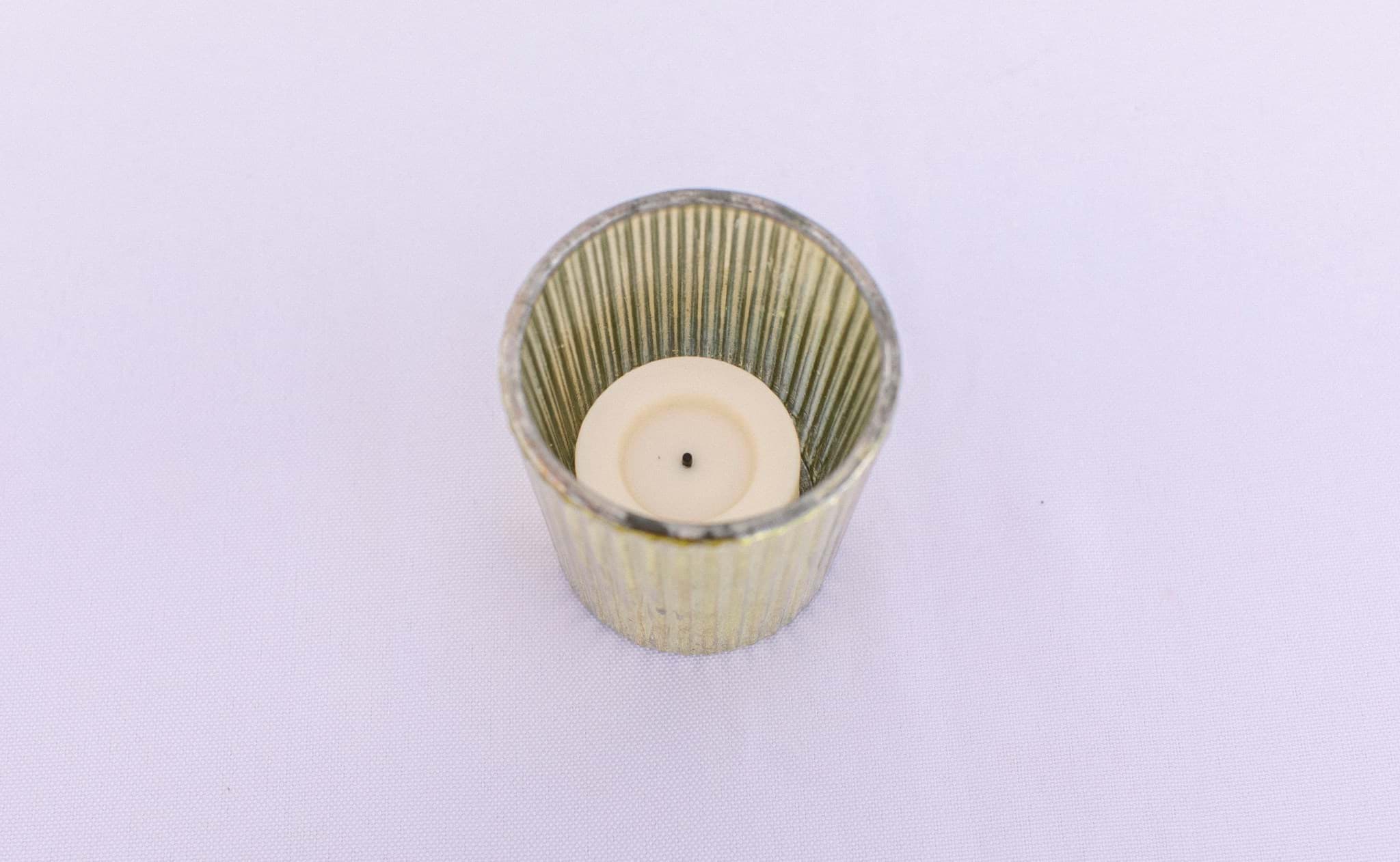 Picture of Ribbed Gold Glass Votives (Set of 12)