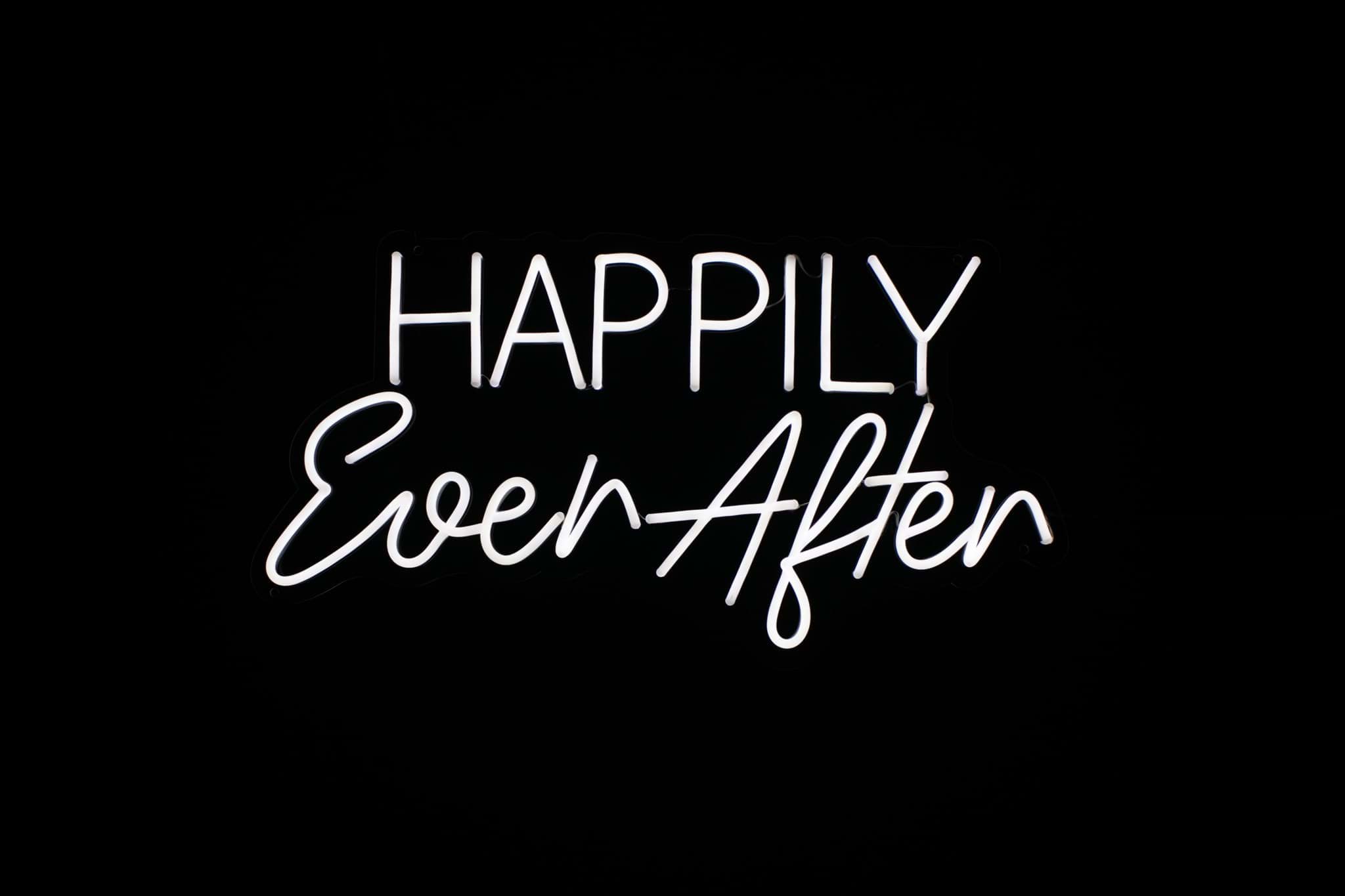 Picture of 'Happily Ever After' Neon Sign