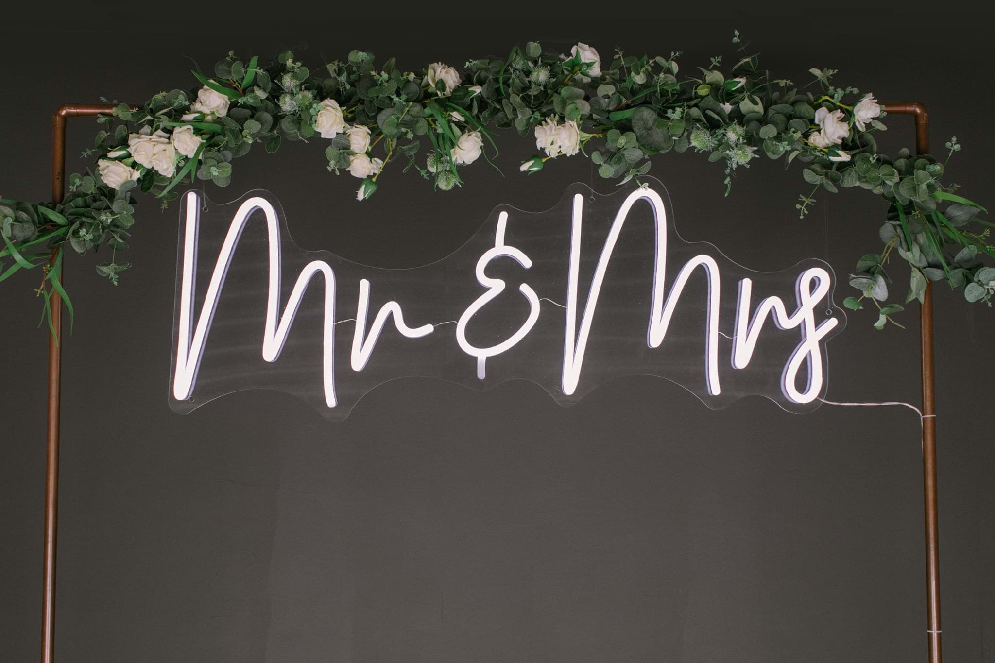 Picture of 'Mr. & Mrs.' Neon Sign