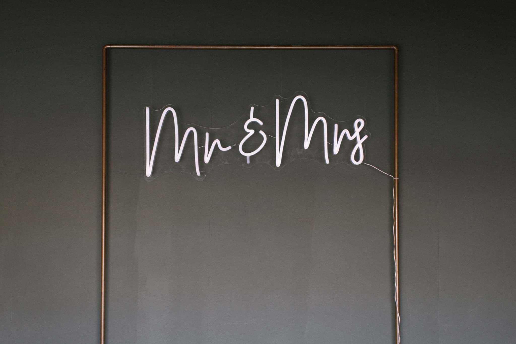 Picture of 'Mr. & Mrs.' Neon Sign